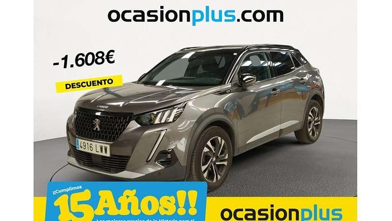 Gris Usado 2022 Peugeot 2008 GT SUV | 15.537 € (Precio justo) - Imagen 1/4