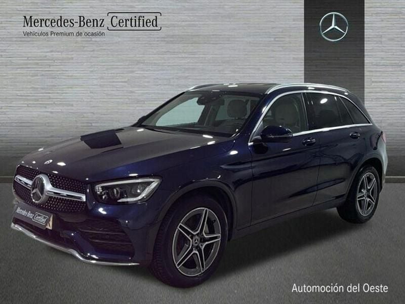 Azul Usado 2021 Mercedes GLC220 AMG line SUV | 40.900 € (Precio justo) - Imagen 1/4