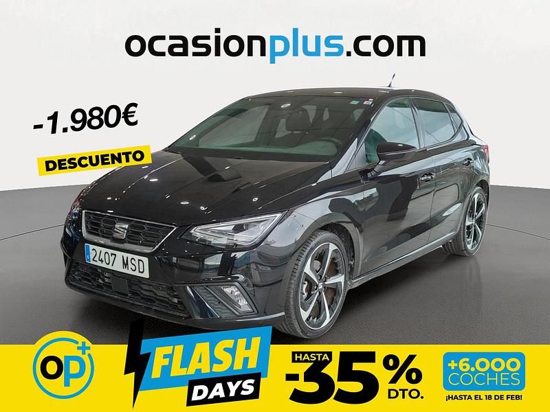 Usado Seat Ibiza FR 150 CV (110 kW) 2024 Negro Berlina