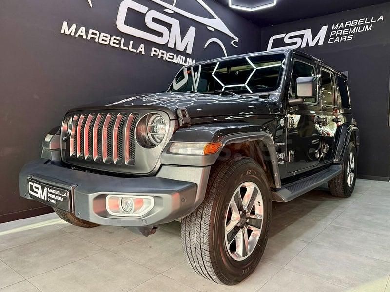 Usado Jeep Wrangler Sahara 200 CV (147 kW) 2019 Gris / plata SUV