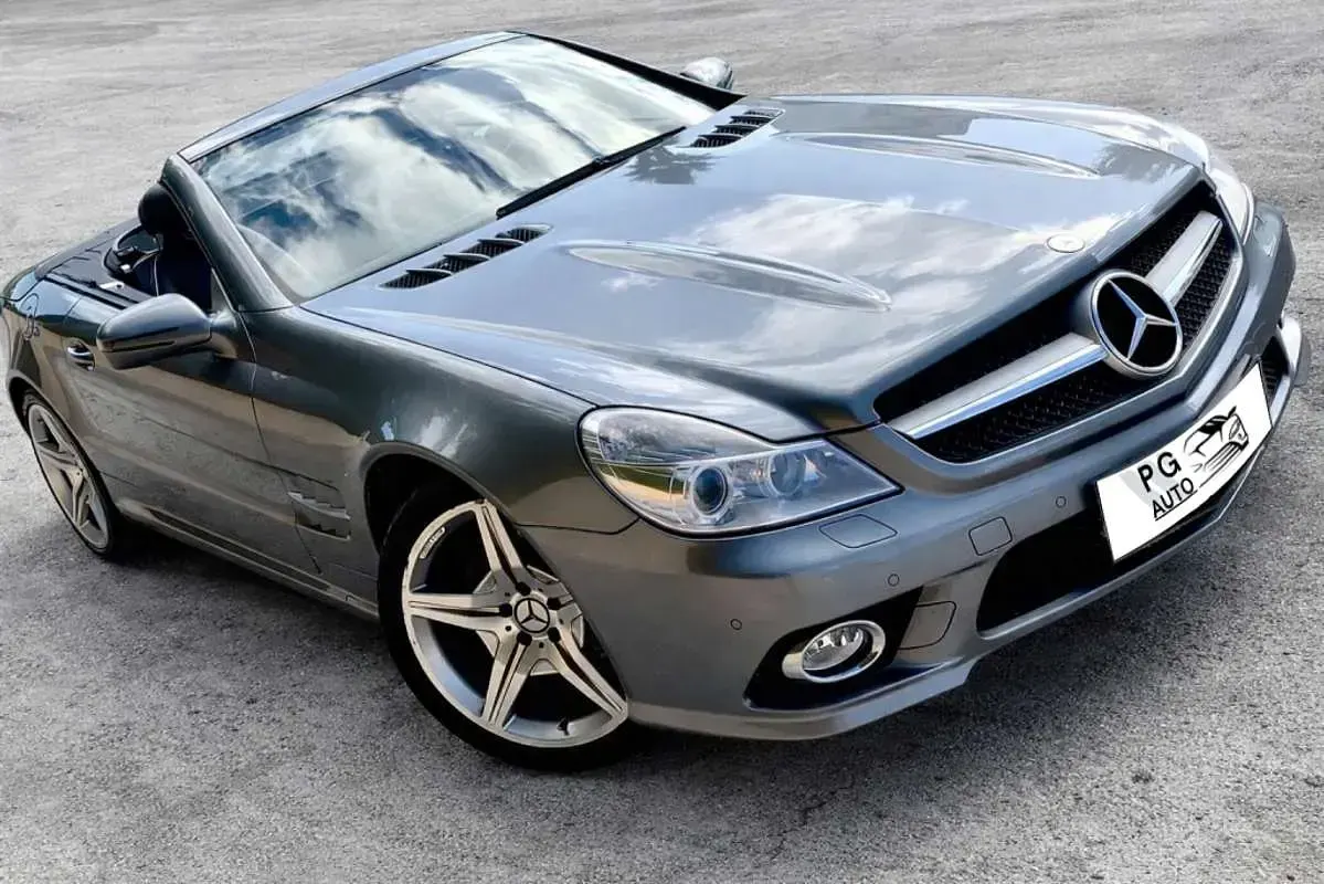 Usado Mercedes SL350 AMG 272 CV (200 kW) 2009 Gris Coupe