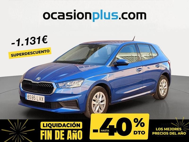 Azul Usado 2022 Skoda Fabia Ambition Berlina | 12.450 € (Precio justo) - Imagen 1/4