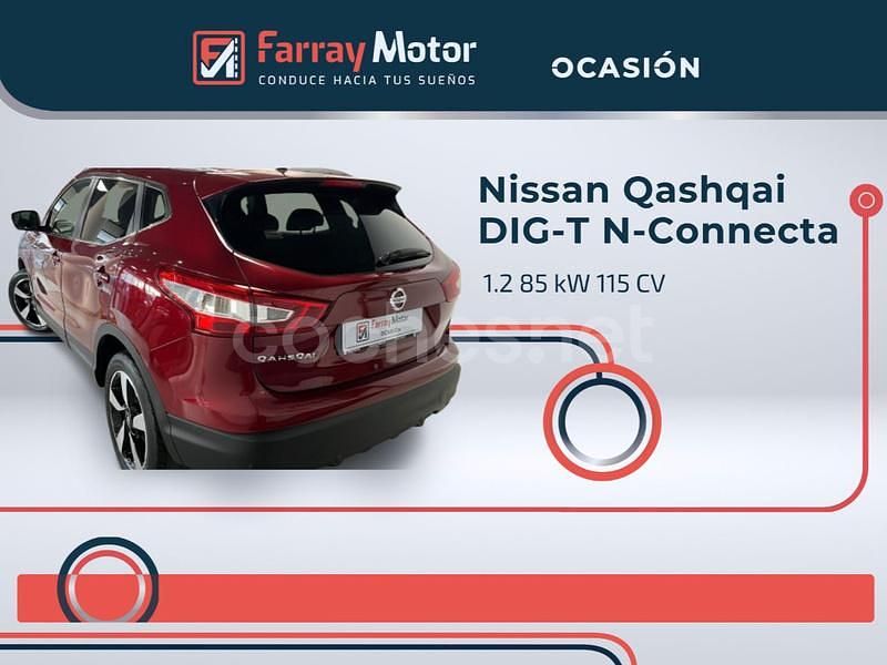 Usado Nissan Qashqai N-Connecta 116 CV (85 kW) 2017 Granate SUV