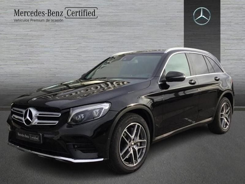 Usado Mercedes GLC220 AMG line 170 CV (125 kW) 2019 Negro SUV