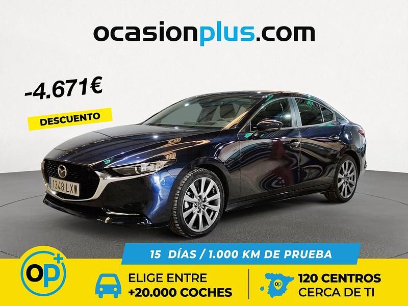 Azul Usado 2022 Mazda 3 Berlina | 21.350 € (Buen precio) - Imagen 1/4