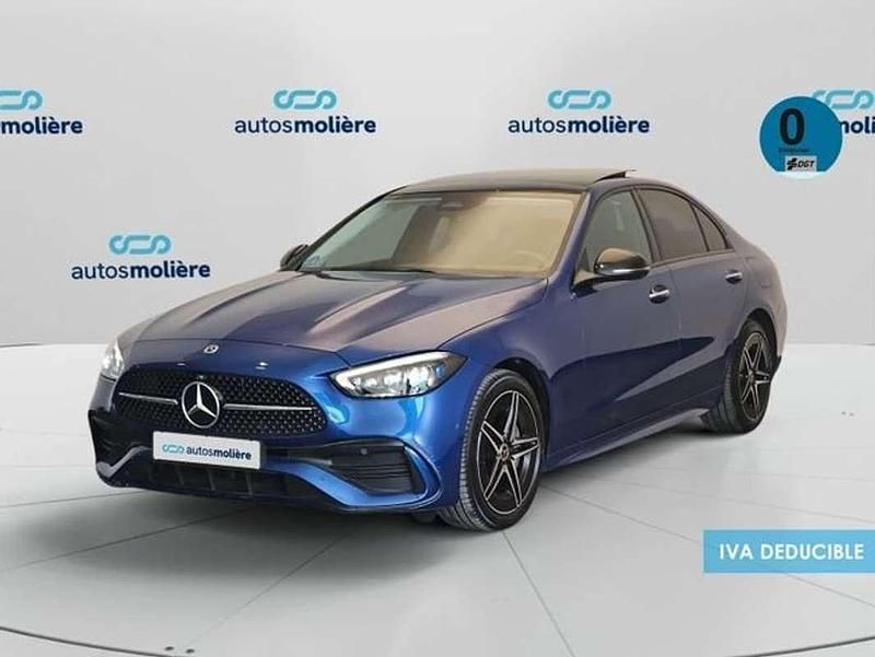 Azul Usado 2024 Mercedes C230 Berlina | 44.342 € (Un poco caro) - Imagen 1/4
