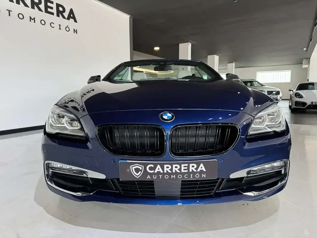 Usado BMW 640 Cabriolet Comfort Edition 313 CV (230 kW) 2016 Azul Descapotable
