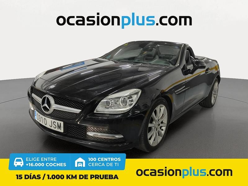 Negro Usado 2015 Mercedes SLK200 Descapotable | 22.350 € (Precio justo) - Imagen 1/4
