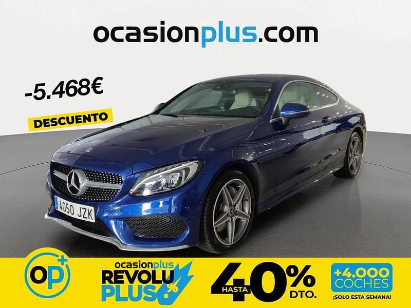 Usado Mercedes C250 AMG 204 CV (150 kW) 2017 Azul Coupe