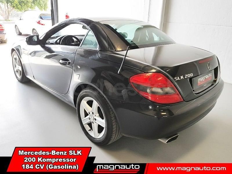 Usado Mercedes SLK200 184 CV (135 kW) 2009 Negro Descapotable