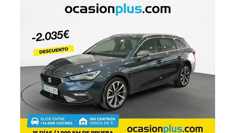 Gris Usado 2021 Seat Leon ST FR Familiar | 20.355 € (Buen precio) - Imagen 1/4