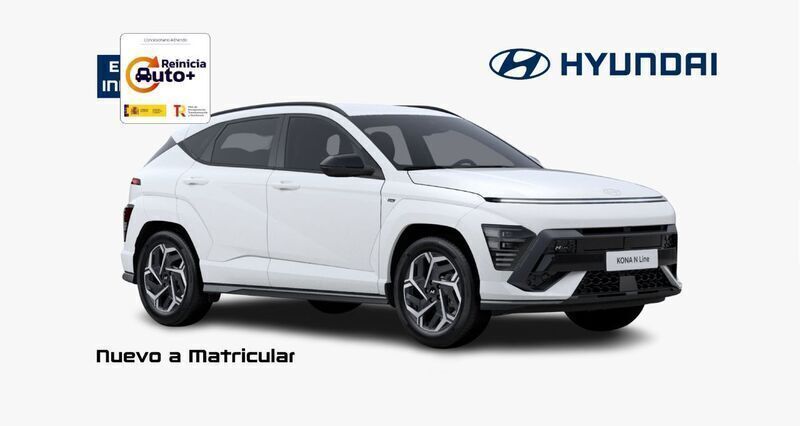 Gris Nuevo 2024 Hyundai Kona N Line SUV | 27.445 € (Precio justo) - Imagen 1/4