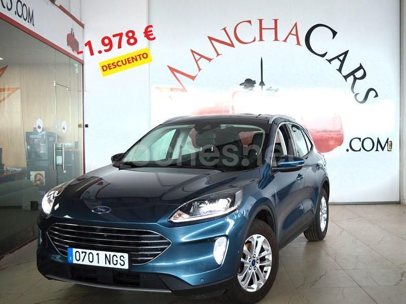 Azul Usado 2021 Ford Kuga Titanium SUV | 18.490 € (Caro) - Imagen 1/4
