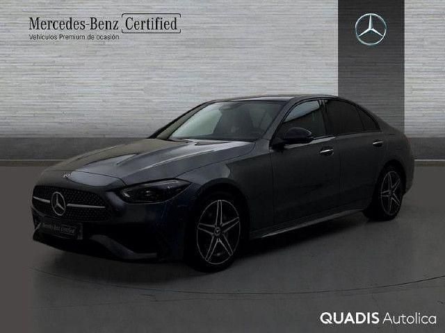 Usado Mercedes C300e AMG line 313 CV (230 kW) 2024 Gris selenita