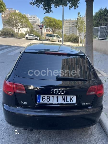 Usado Audi A3 105 CV (77 kW) 2007 Negro Utilitario