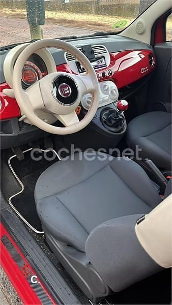 Usado Fiat 500 Lounge 69 CV (50 kW) 2014 Rojo Berlina