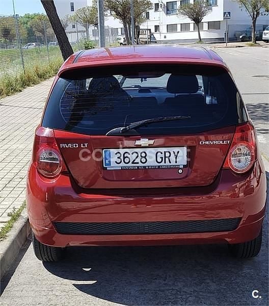 Usado Chevrolet Aveo LT 100 CV (73 kW) 2009 Granate Berlina