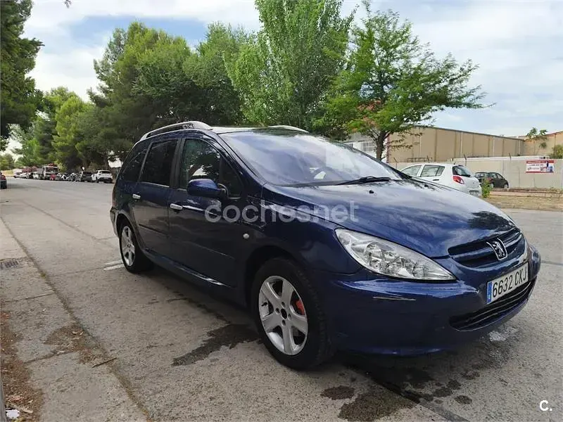 Usado Peugeot 307 110 CV (80 kW) 2004 Azul Familiar