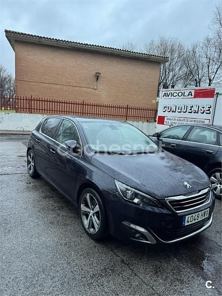 Azul Usado 2014 Peugeot 308 Allure Berlina | 5900 € (Buen precio) - Imagen 1/4