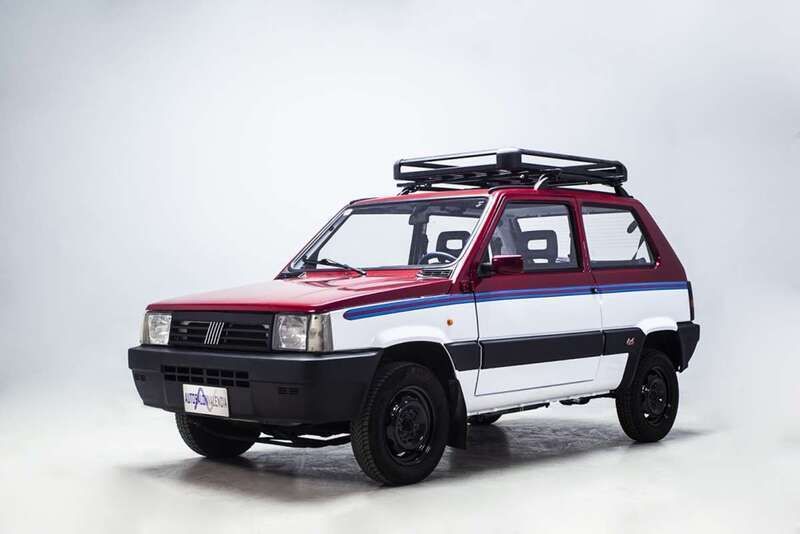 Usado Fiat Panda 4x4 54 CV (39 kW) 1998 Rojo/ blanco Utilitario