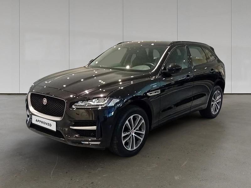 Santorini black Usado 2021 Jaguar F-Pace R-Sport SUV | 39.900 € - Imagen 1/4