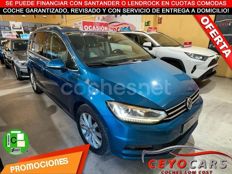 Azul Usado 2017 VW Touran Sportline Monovolumen | 20.500 € (Precio justo) - Imagen 1/3