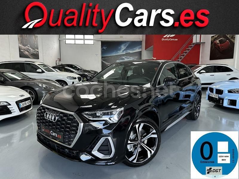 Negro Usado 2022 Audi Q3 Sportback S-Line SUV | 37.900 € (Un poco caro) - Imagen 1/4