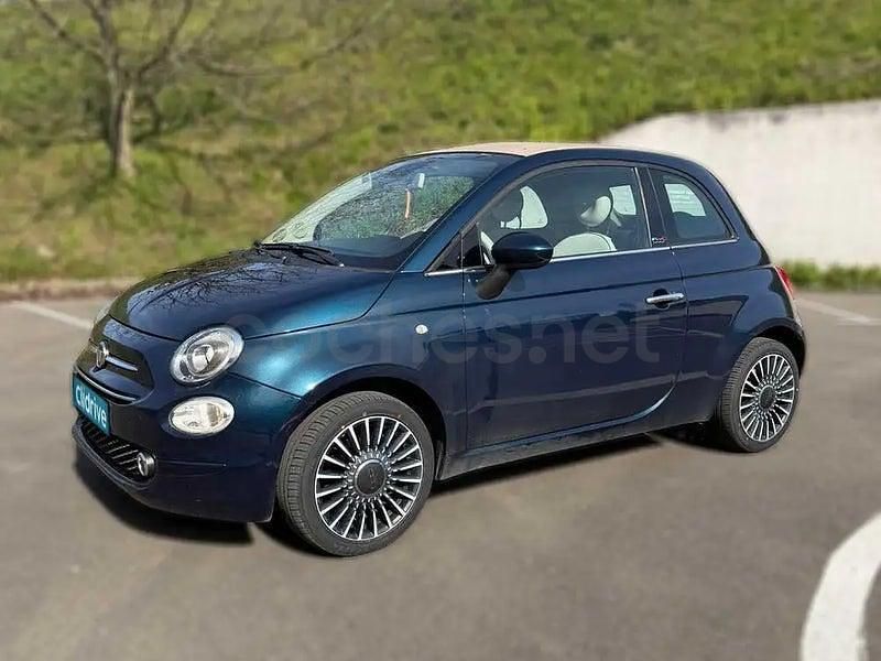 Usado Fiat 500C Lounge 69 CV (50 kW) 2018 Azul Descapotable
