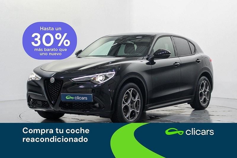 Negro Usado 2022 Alfa Romeo Stelvio Sprint SUV | 27.490 € (Precio justo) - Imagen 1/4