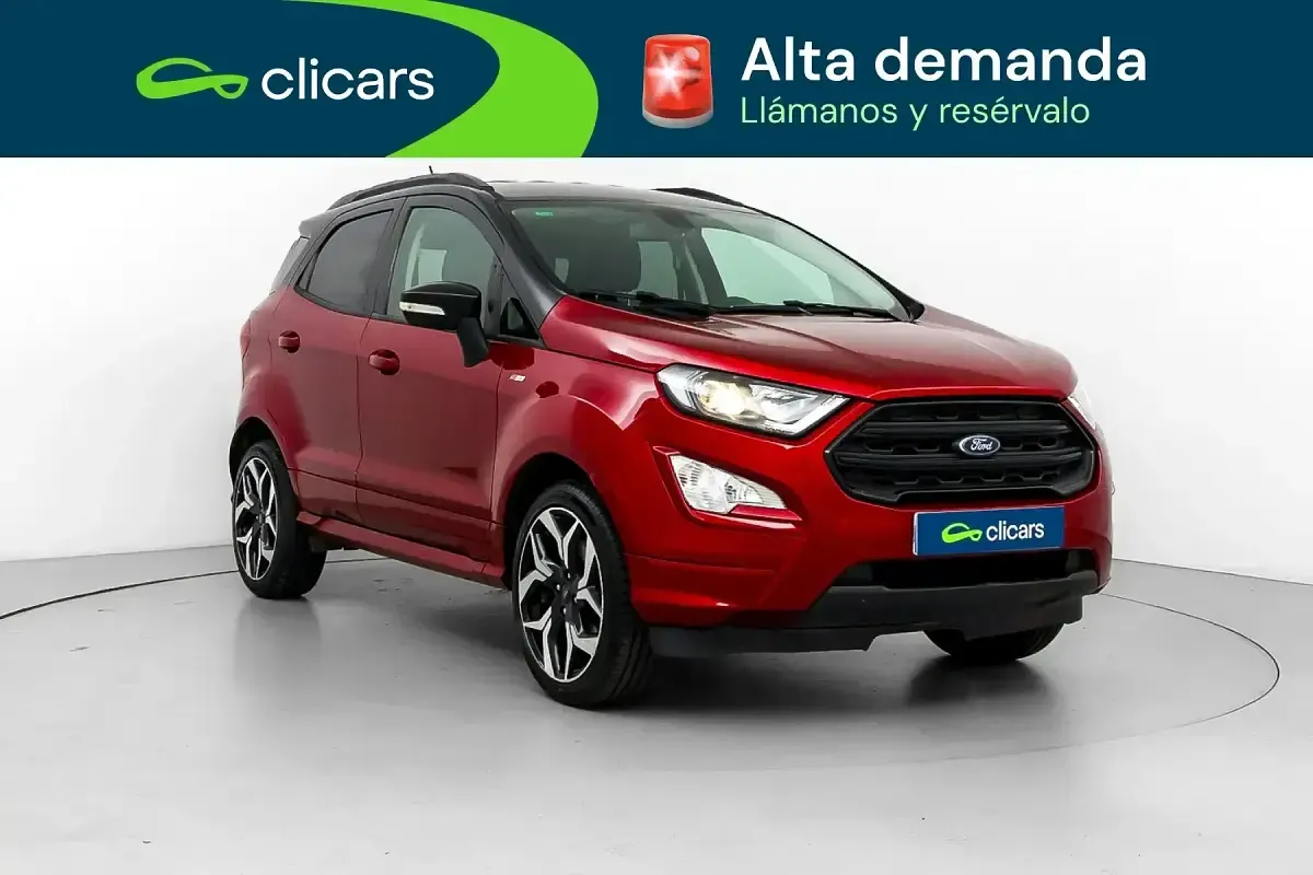 Usado Ford Ecosport Trend 125 CV (91 kW) 2018 Rojo SUV