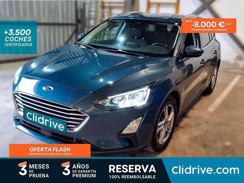 Usado Ford Focus Trend+ 120 CV (88 kW) 2022 Azul Utilitario