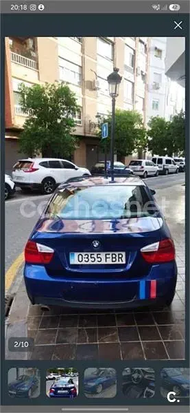 Usado BMW 320 150 CV (110 kW) 2006 Azul Berlina