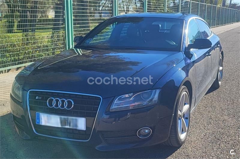 Azul Usado 2010 Audi A5 Sportback S-Line Berlina | 10.600 € (Buen precio) - Imagen 1/4