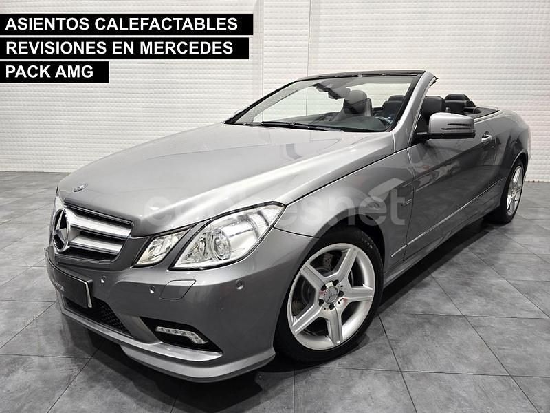 Gris / plata Usado 2010 Mercedes E200 Descapotable | 19.990 € (Super precio) - Imagen 1/4