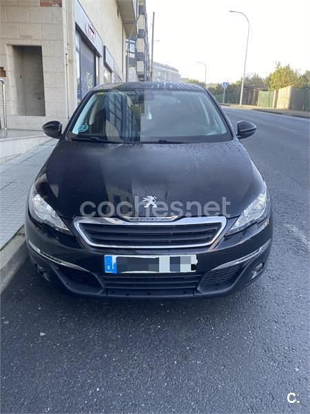Usado Peugeot 308 Style 120 CV (88 kW) 2016 Negro Berlina