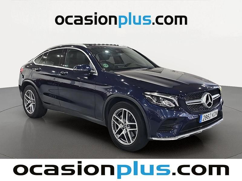 Usado Mercedes GLC250 AMG 204 CV (150 kW) 2017 Azul Coupe