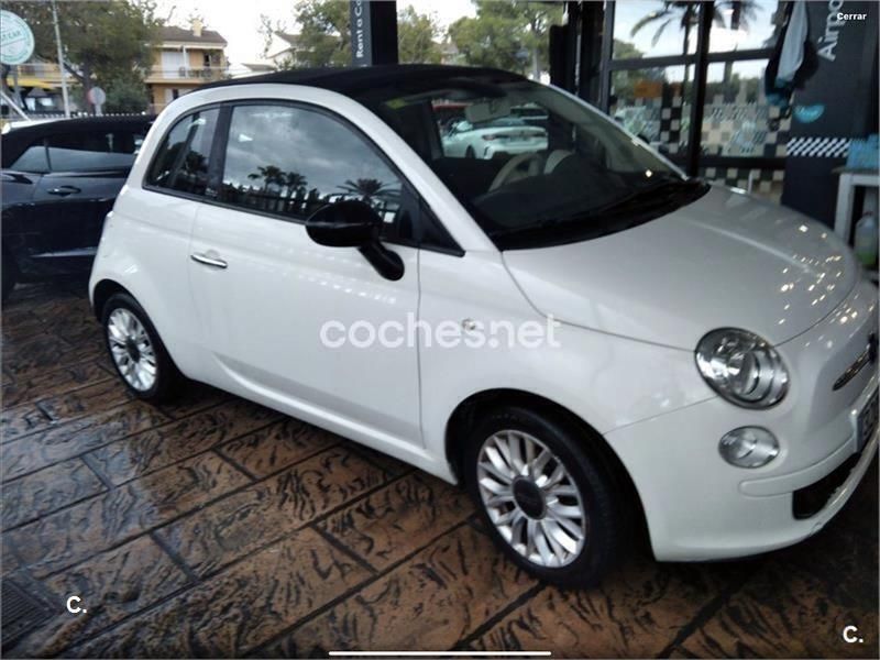 Usado Fiat 500C Lounge 69 CV (50 kW) 2015 Blanco Descapotable