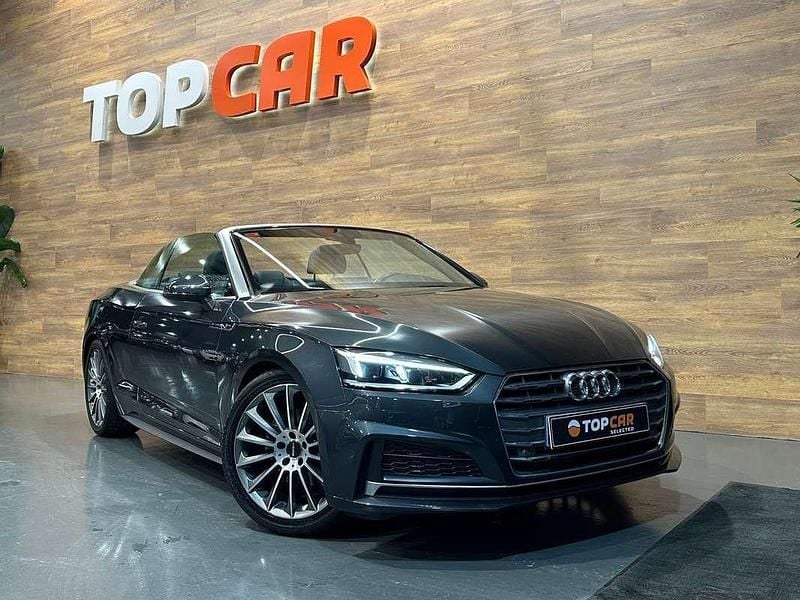 Gris Usado 2018 Audi A5 Cabriolet S-Line Descapotable | 28.990 € (Super precio) - Imagen 1/4