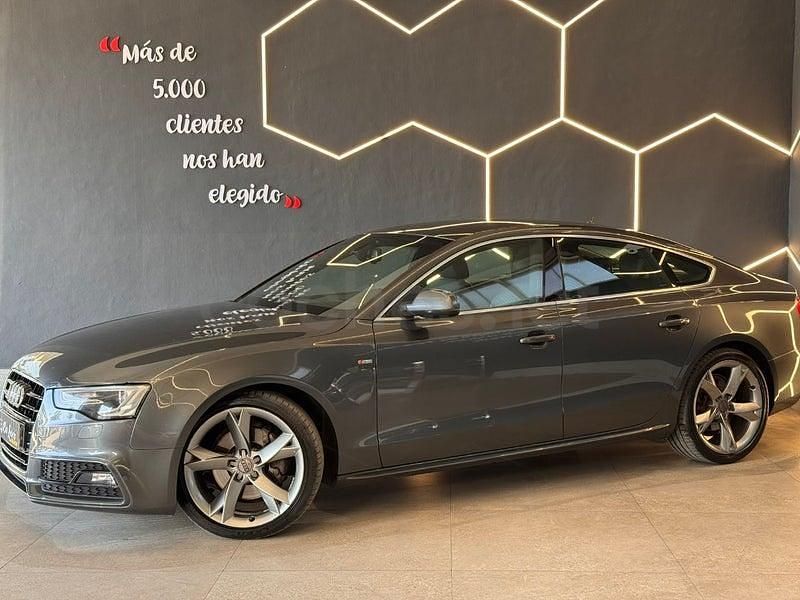 Usado Audi A5 Sportback S-Line 245 CV (180 kW) 2014 Gris / plata Utilitario