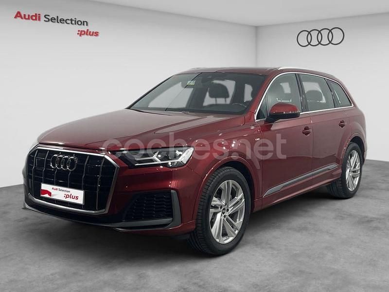 Rojo Usado 2020 Audi Q7 S-Line SUV | 55.900 € - Imagen 1/4