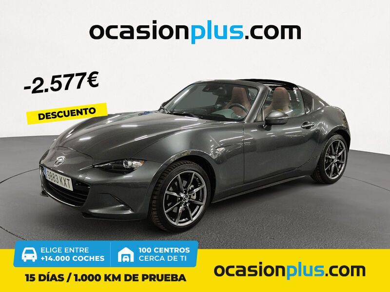 Gris / plata Usado 2019 Mazda MX5 Descapotable | 28.350 € (Un poco caro) - Imagen 1/4