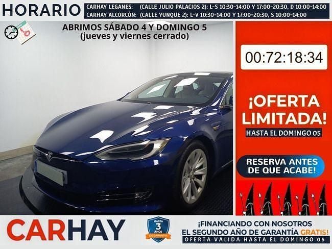 Usado Tesla Model S 450 kW (613 CV) 2018 Azul Utilitario