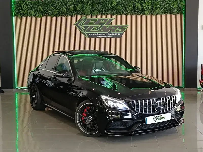 Usado Mercedes C63S AMG 510 CV (375 kW) 2016 Negro Berlina