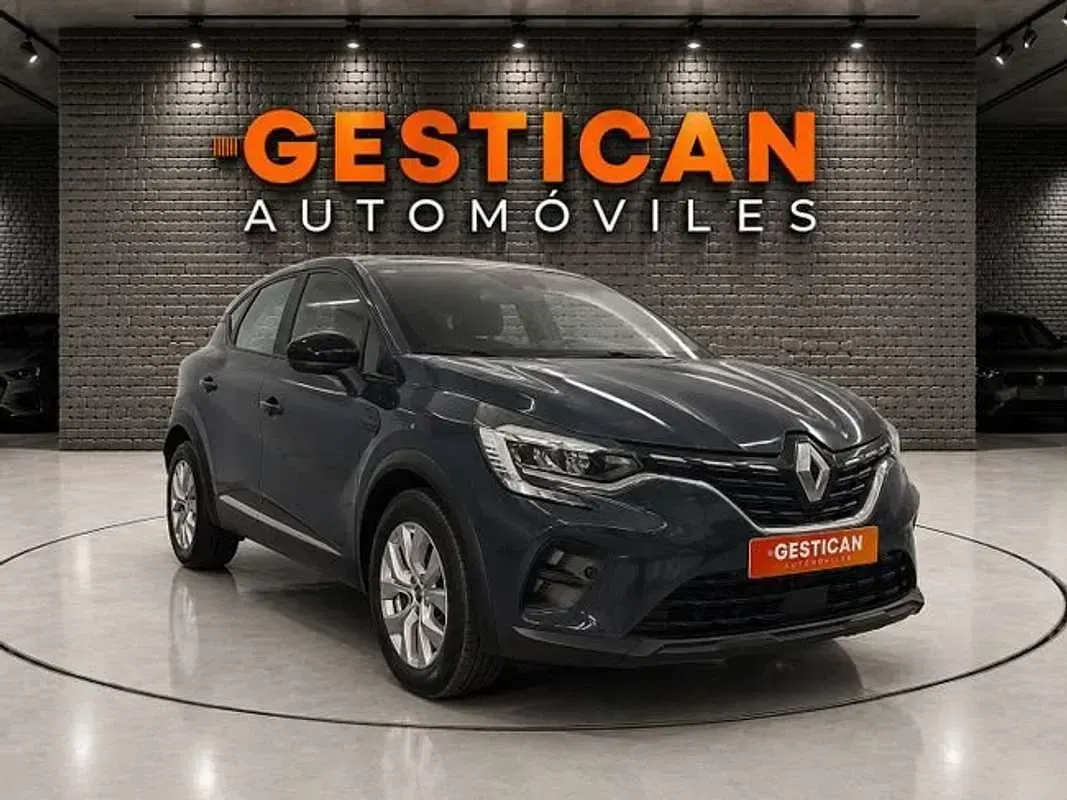 Usado Renault Captur Intens 90 CV (66 kW) 2021 Azul SUV