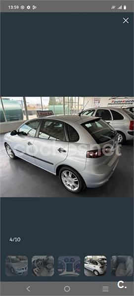 Usado Seat Ibiza Reference 80 CV (58 kW) 2009 Gris / plata Berlina