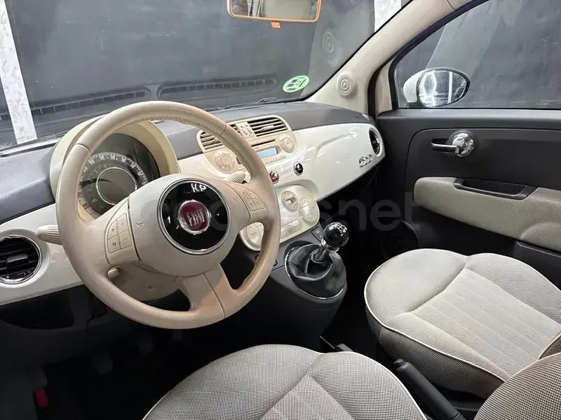 Usado Fiat 500 69 CV (50 kW) 2012 Blanco Berlina