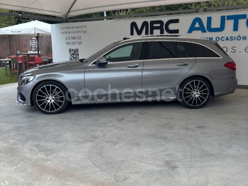 Usado Mercedes C220 AMG line 170 CV (125 kW) 2016 Gris / plata Familiar