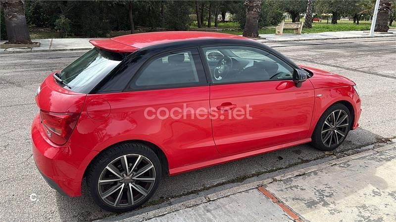 Usado Audi A1 S-Line 95 CV (69 kW) 2015 Rojo Utilitario
