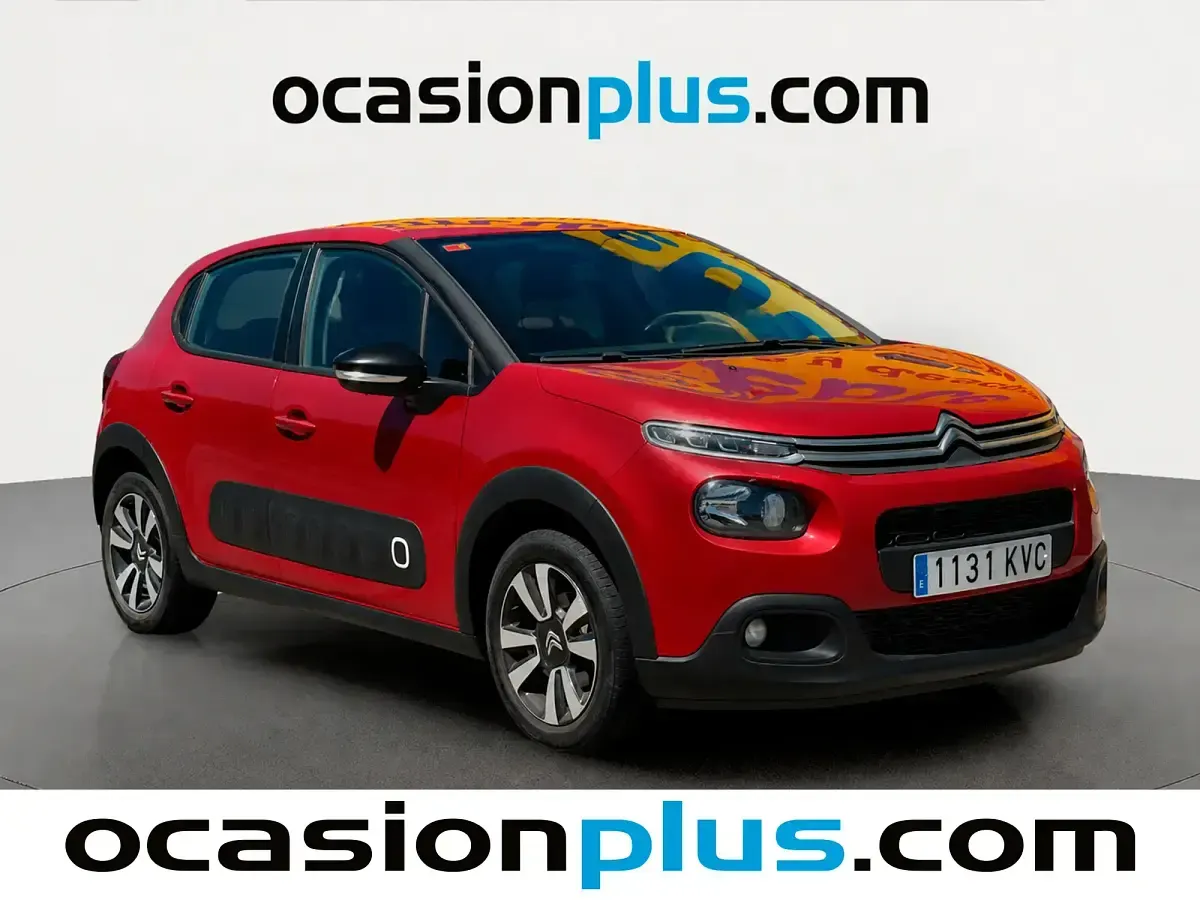 Usado Citroën C3 Feel 82 CV (60 kW) 2019 Rojo Utilitario