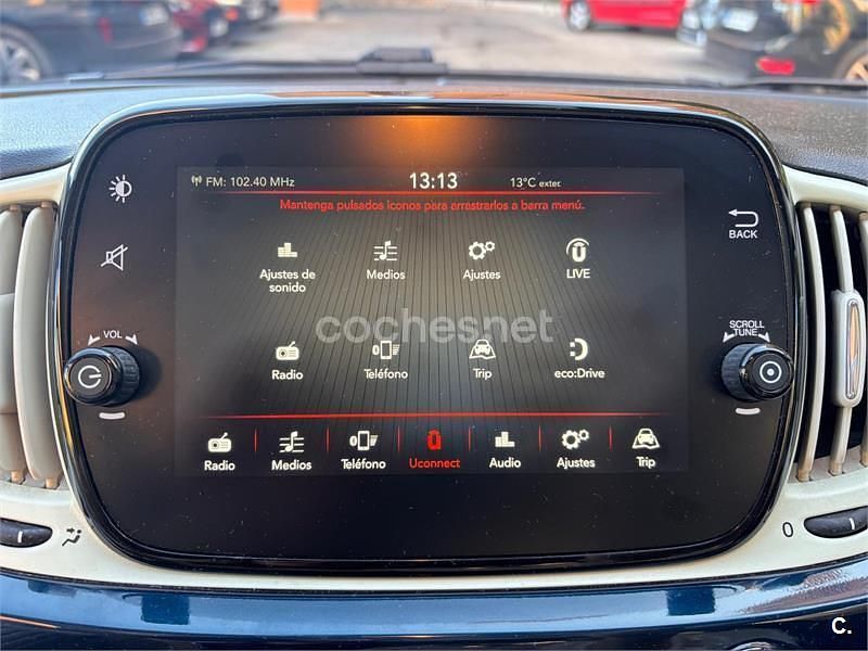 Usado Fiat 500 Pop 69 CV (50 kW) 2019 Azul Berlina